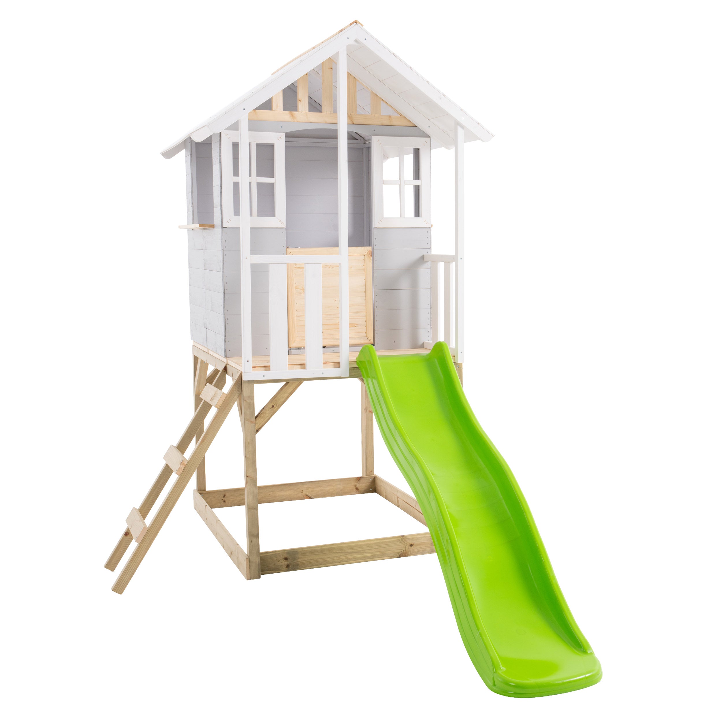 Maisonnette sur pilotis balcon et glissière PERCE-NEIGE, TP TOYS