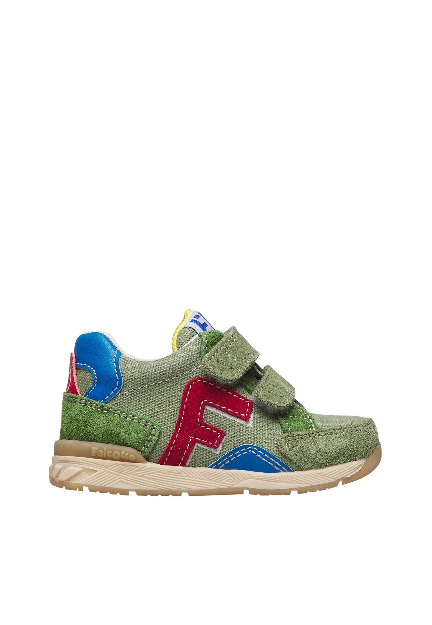 Sneakers en cuir et tissu NAERIS VL., FALCOTTO
