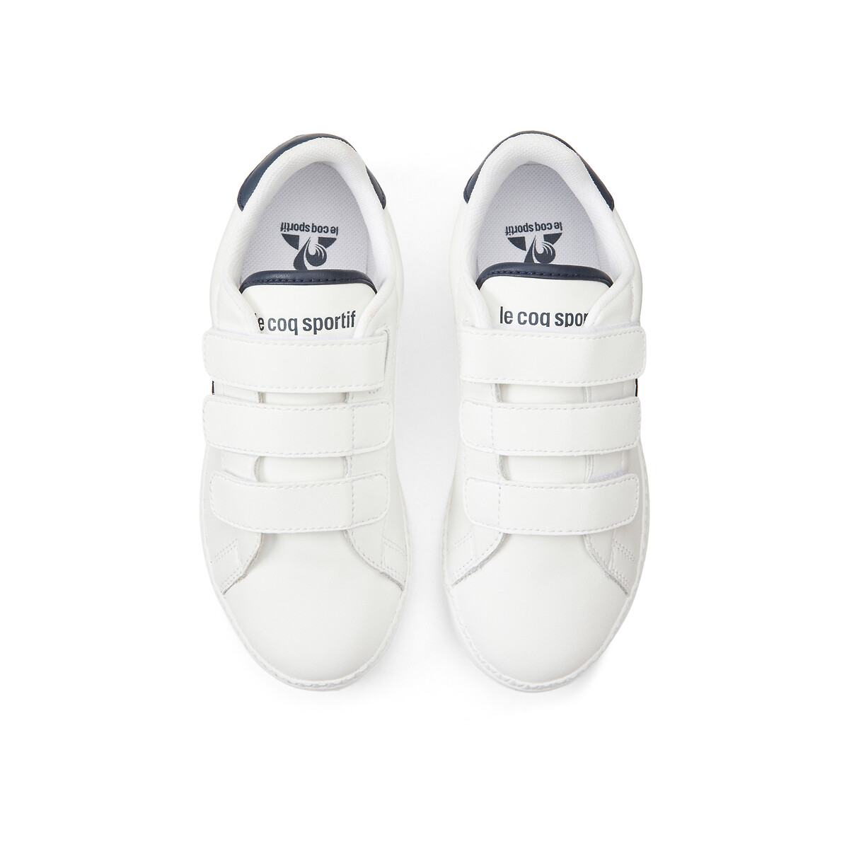 Le Coq Sportif COURTSET GS White / Blue - Fast delivery  Spartoo Europe !  - Shoes Low top trainers Child 48,80 €