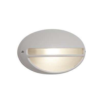 Oval Outdoor Wall Light With Ridged Glass SO'HOME