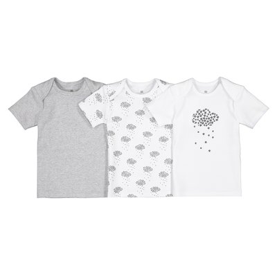 Pack of 3 T-Shirts in Organic Cotton, Birth-3 Years LA REDOUTE COLLECTIONS