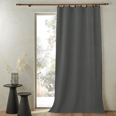 Private Lined 100% Washed Linen Curtain AM.PM