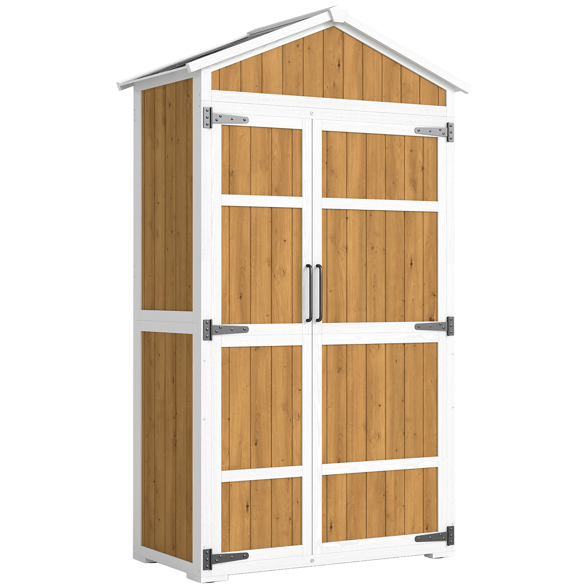 Abri de jardin Bois de sapin Finition bois, OUTSUNNY