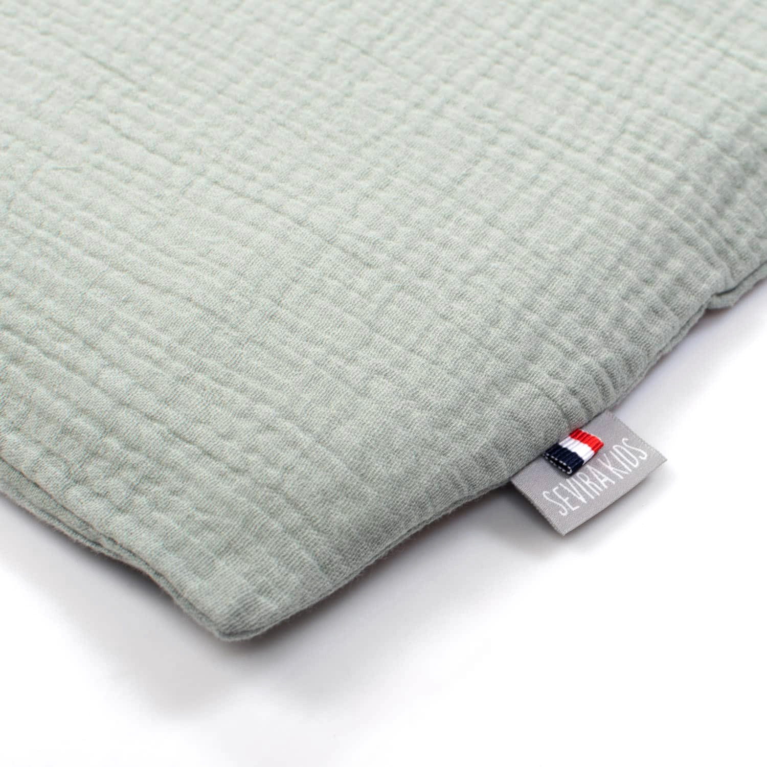 Taie D'Oreiller Gaze Coton Jeanne - Made In France - Personnalisable - Oeko-Tex - 11 Coloris