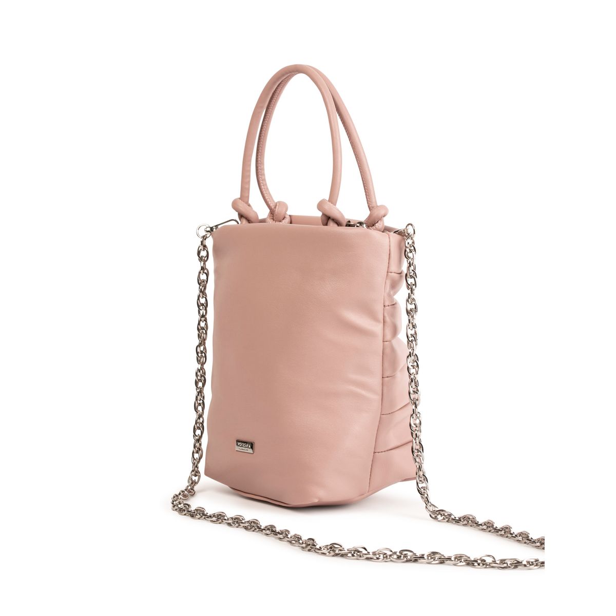 sac seau rose poudré