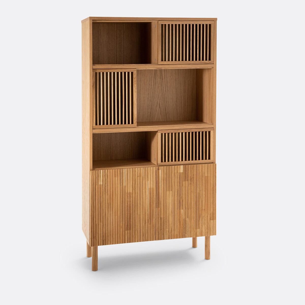 Bibliothèque de rangement plaqué chêne, Bilbao, LA REDOUTE INTERIEURS