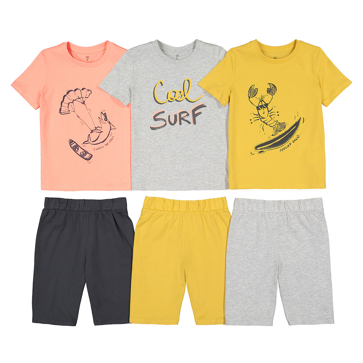 Boys Girls Lion Short Pyjamas Paw Print