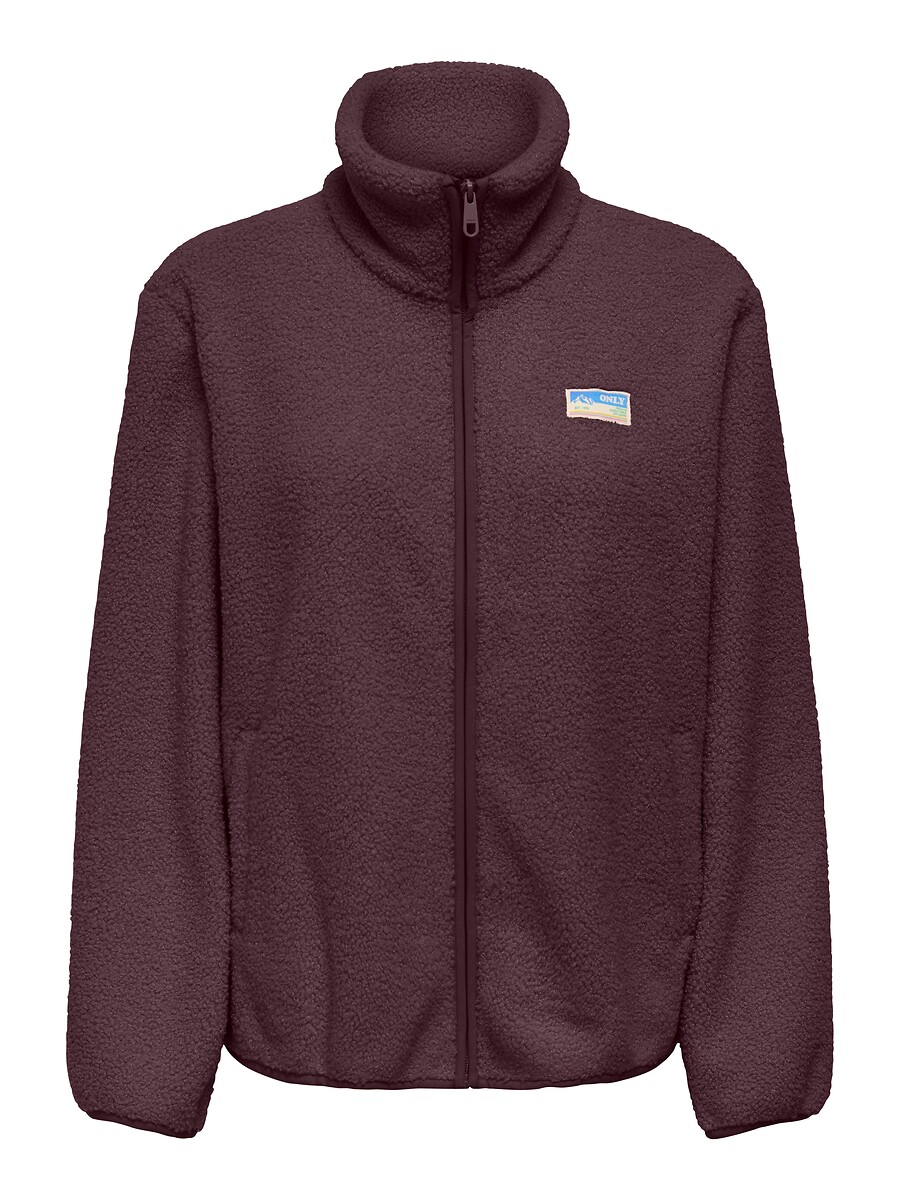 Sweat zippé en sherpa, ONLY