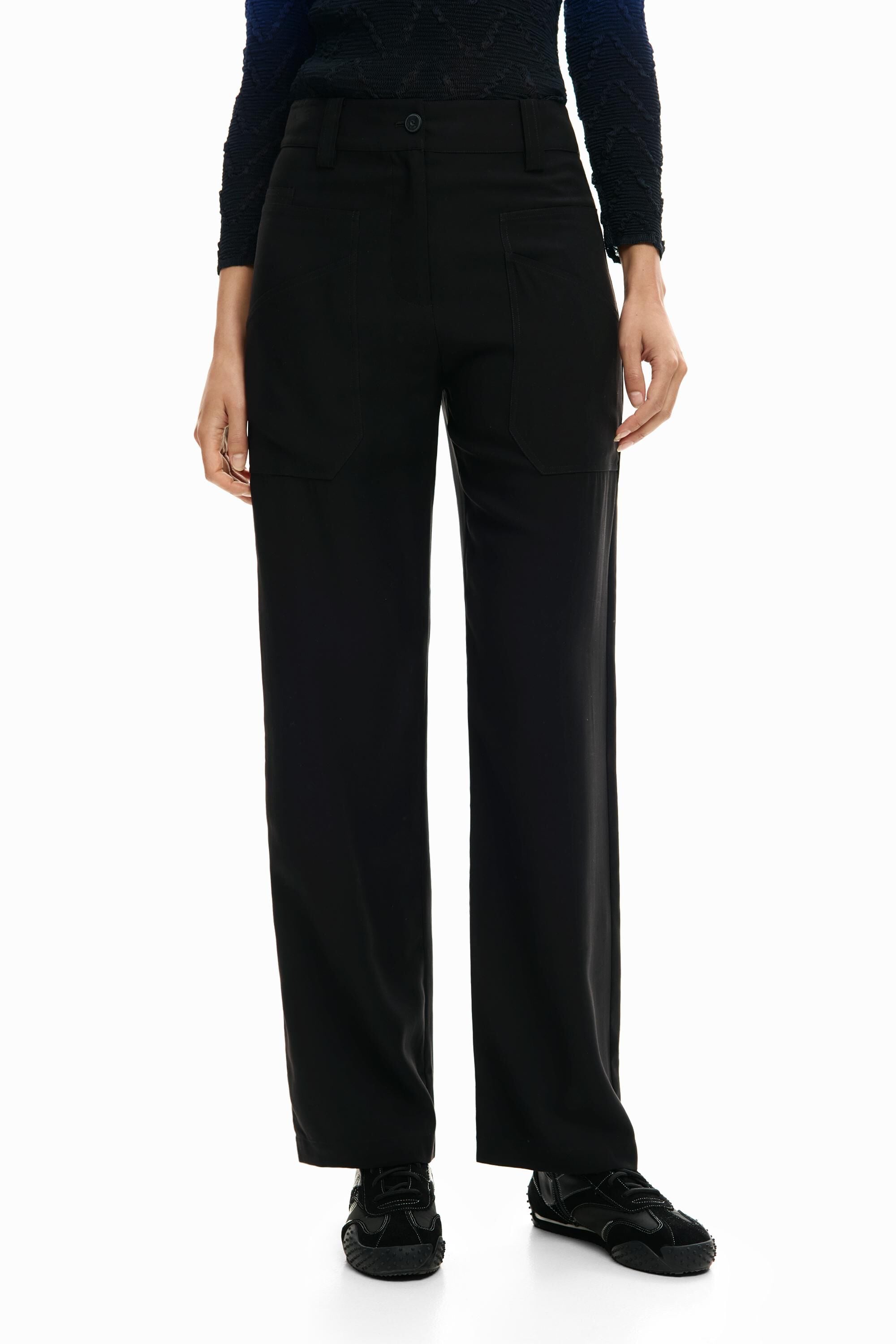 Pantalon droit poches, DESIGUAL