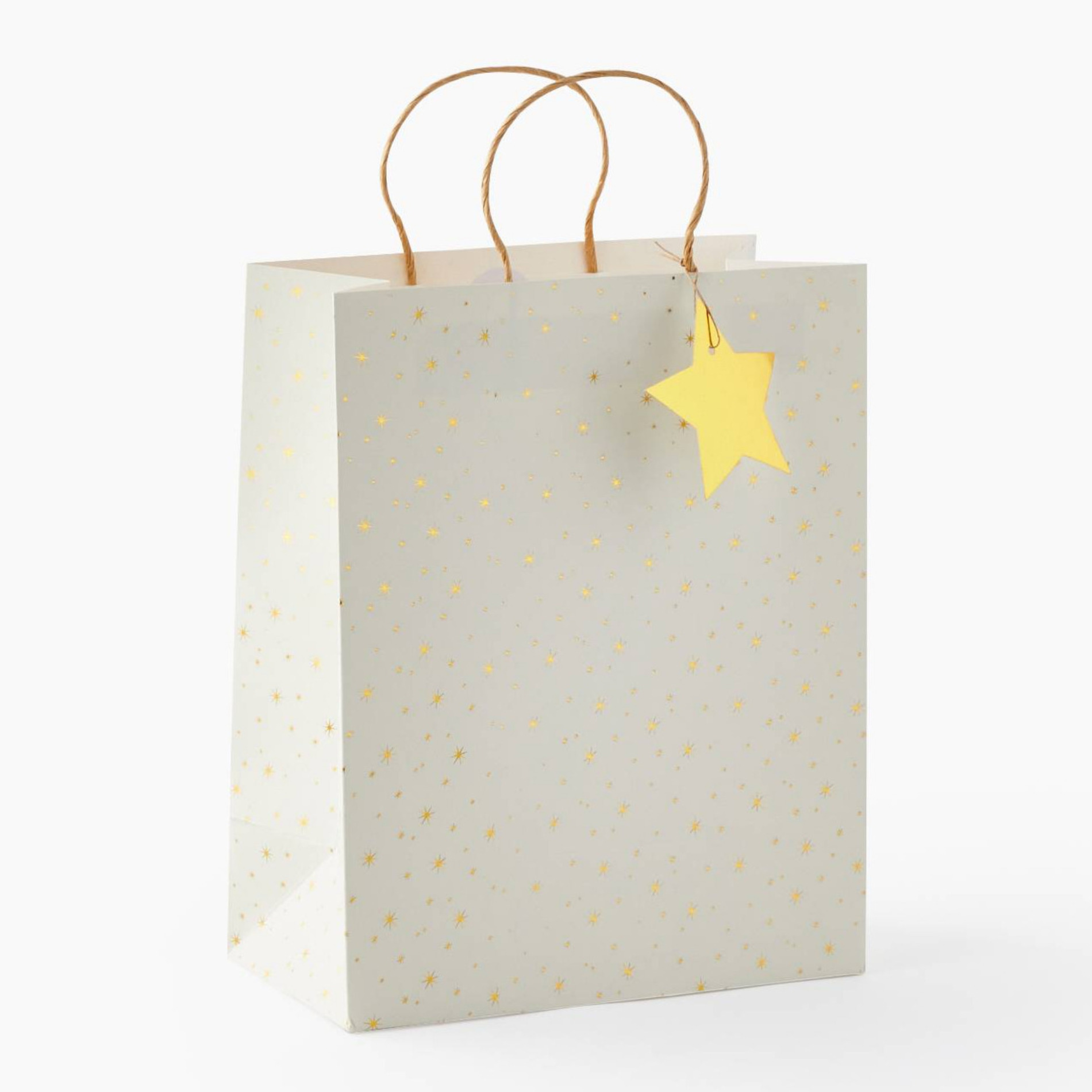 Sac cadeau étoiles, taille L, MONOPRIX