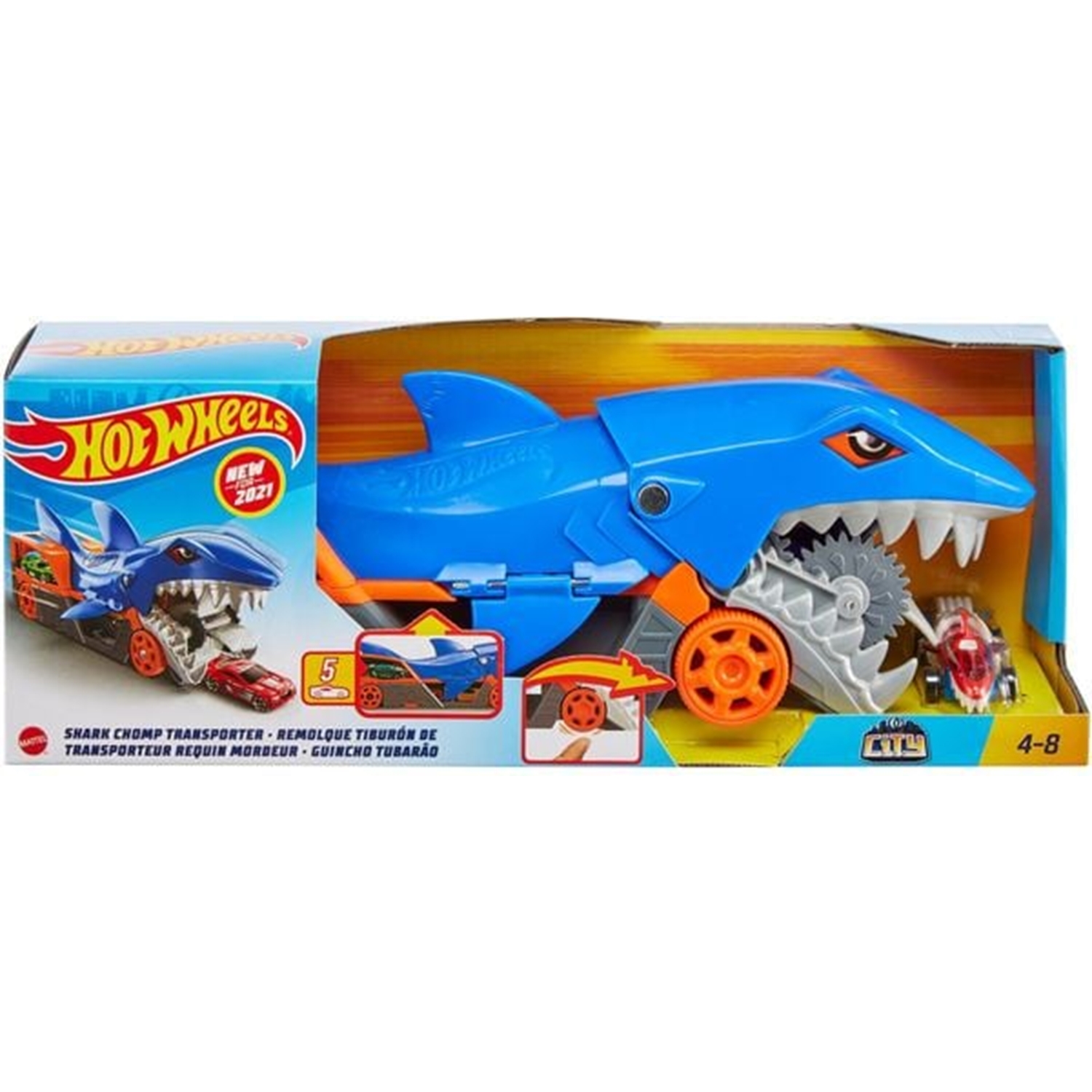 Hot Wheels City Transporteur Requin, MATTEL