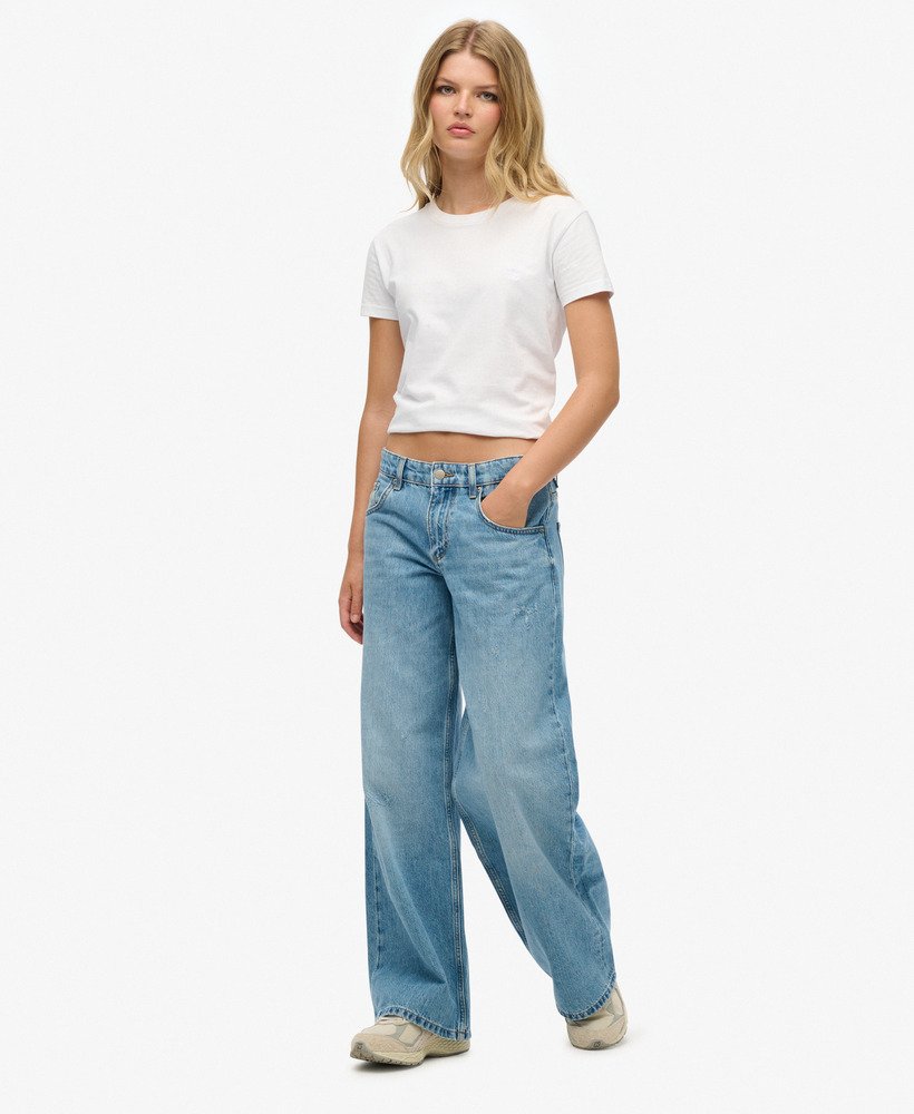 Jean Baggy Cult taille mi-haute, SUPERDRY