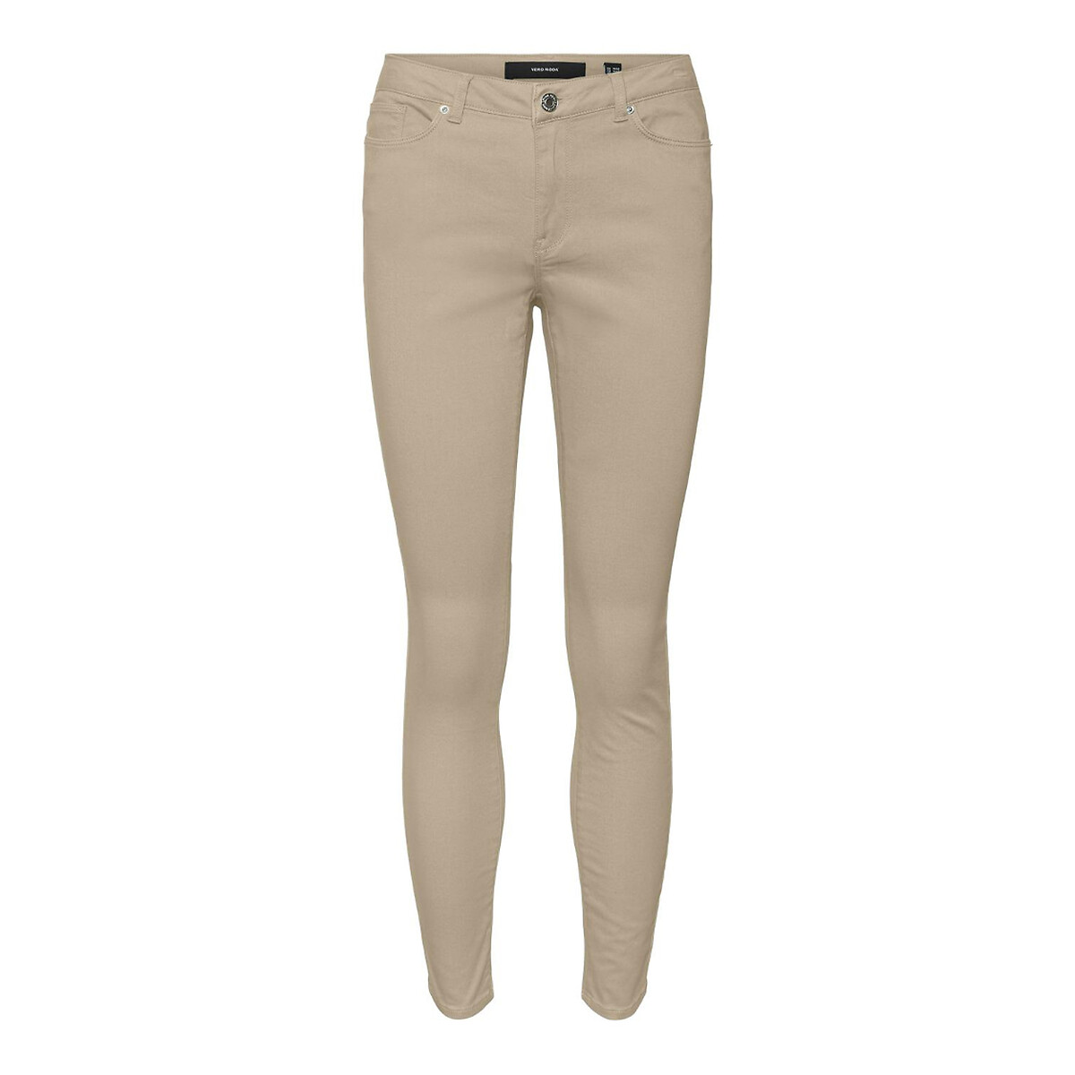 cotton mix trousers in slim fit