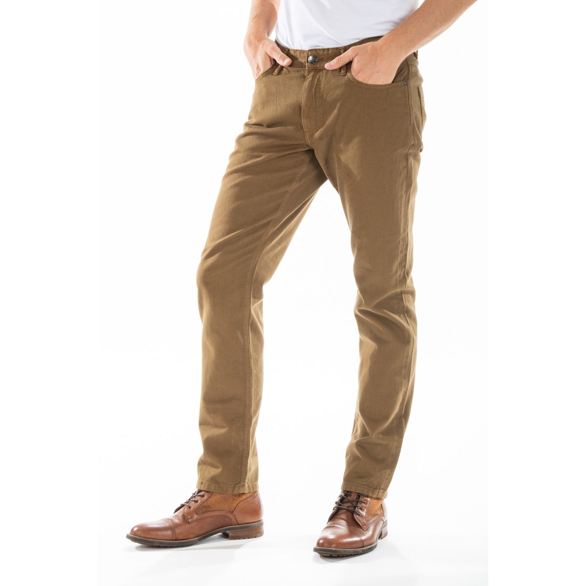 Jean marron homme La Redoute