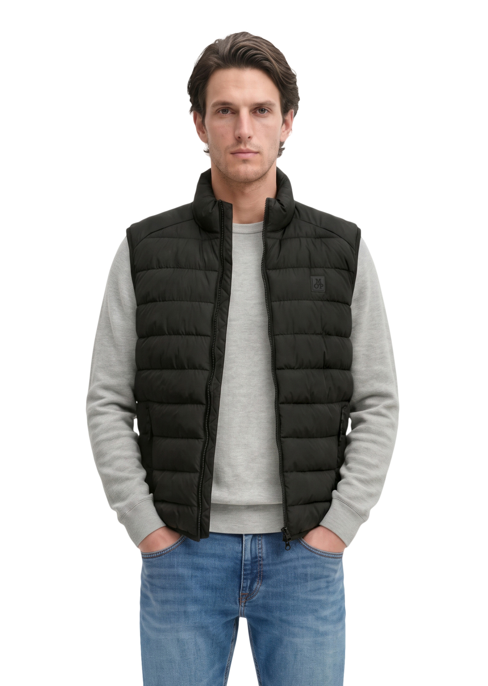 Gilet matelassé regular en matière recyclée, MARC O'POLO