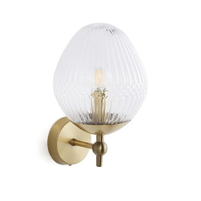 Ari Wall Light in Brass and Ribbed Glass LA REDOUTE INTERIEURS