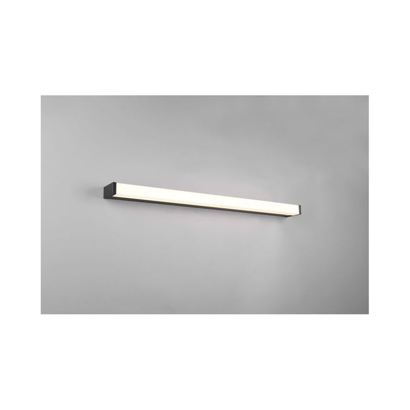 applique salle de bain fabio noir mat 1x12w smd led