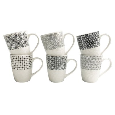 Lot de 6 mugs design 2, KOMAE ARD TIME