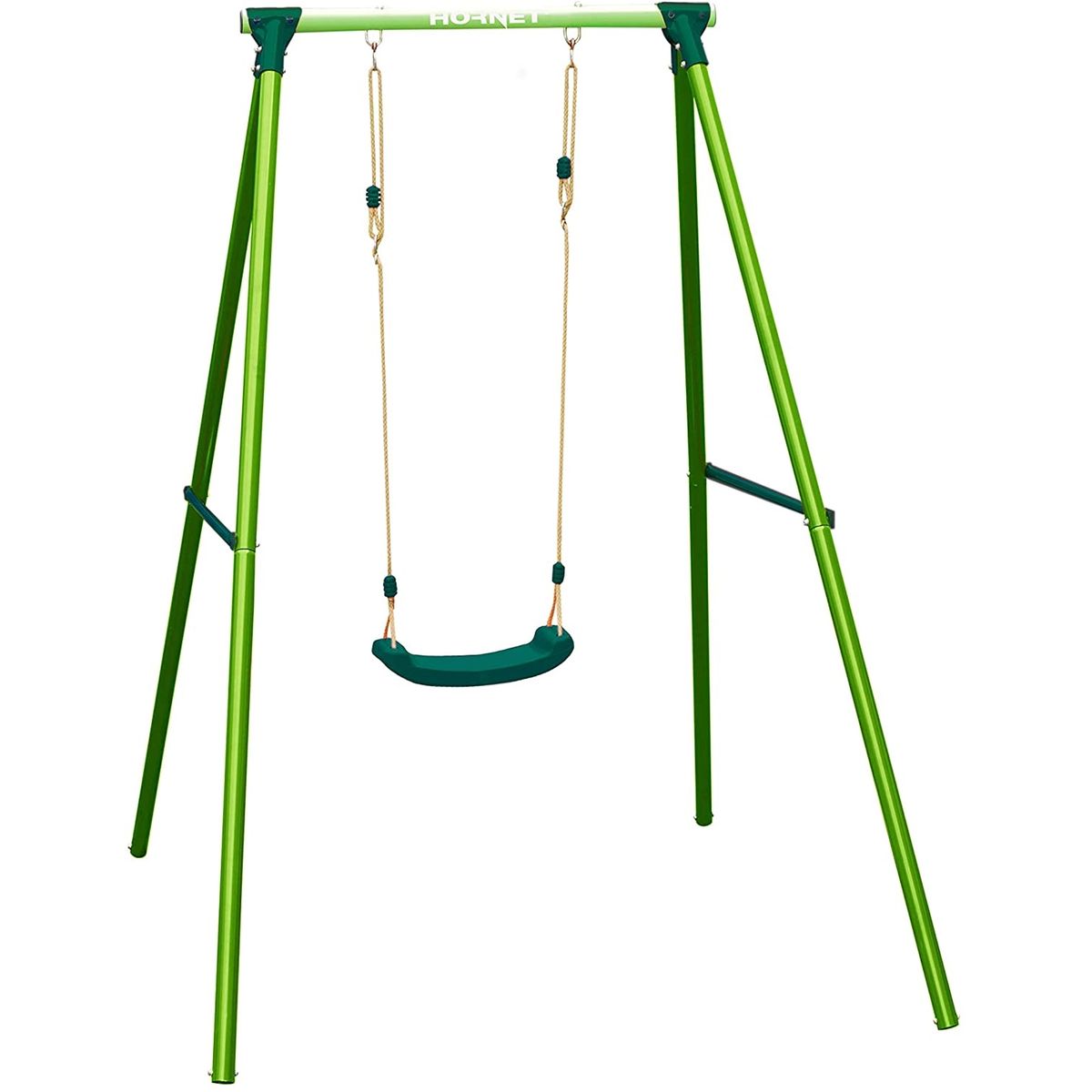 HUDORA Balançoire Planche Caoutchouc Bleu – Réglable 100-170 Cm, Certifiée TÜV/GS, Jusqu’à 50 Kg, Jardin Enfant