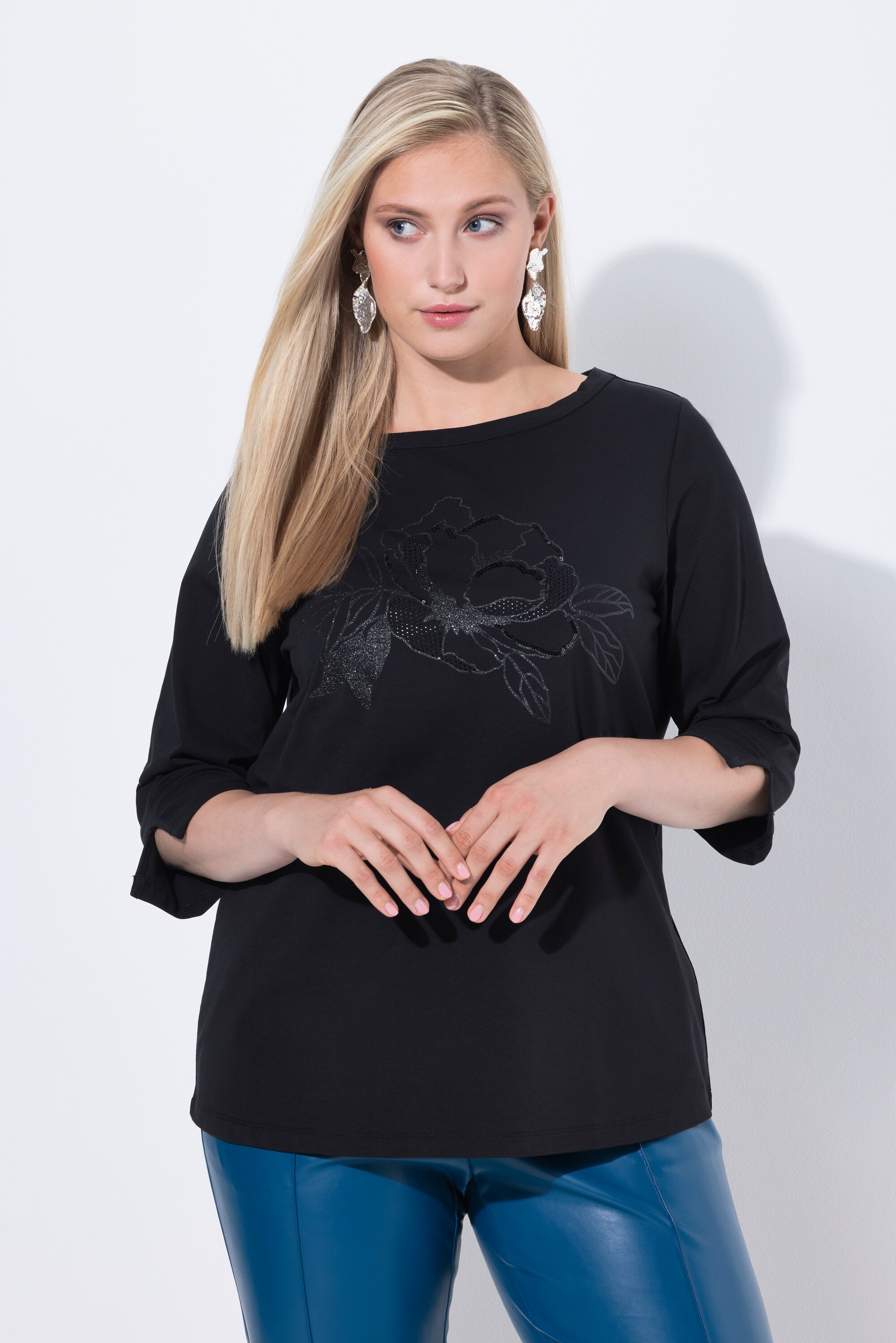 T-shirt à encolure bateau et manches longues, ULLA POPKEN