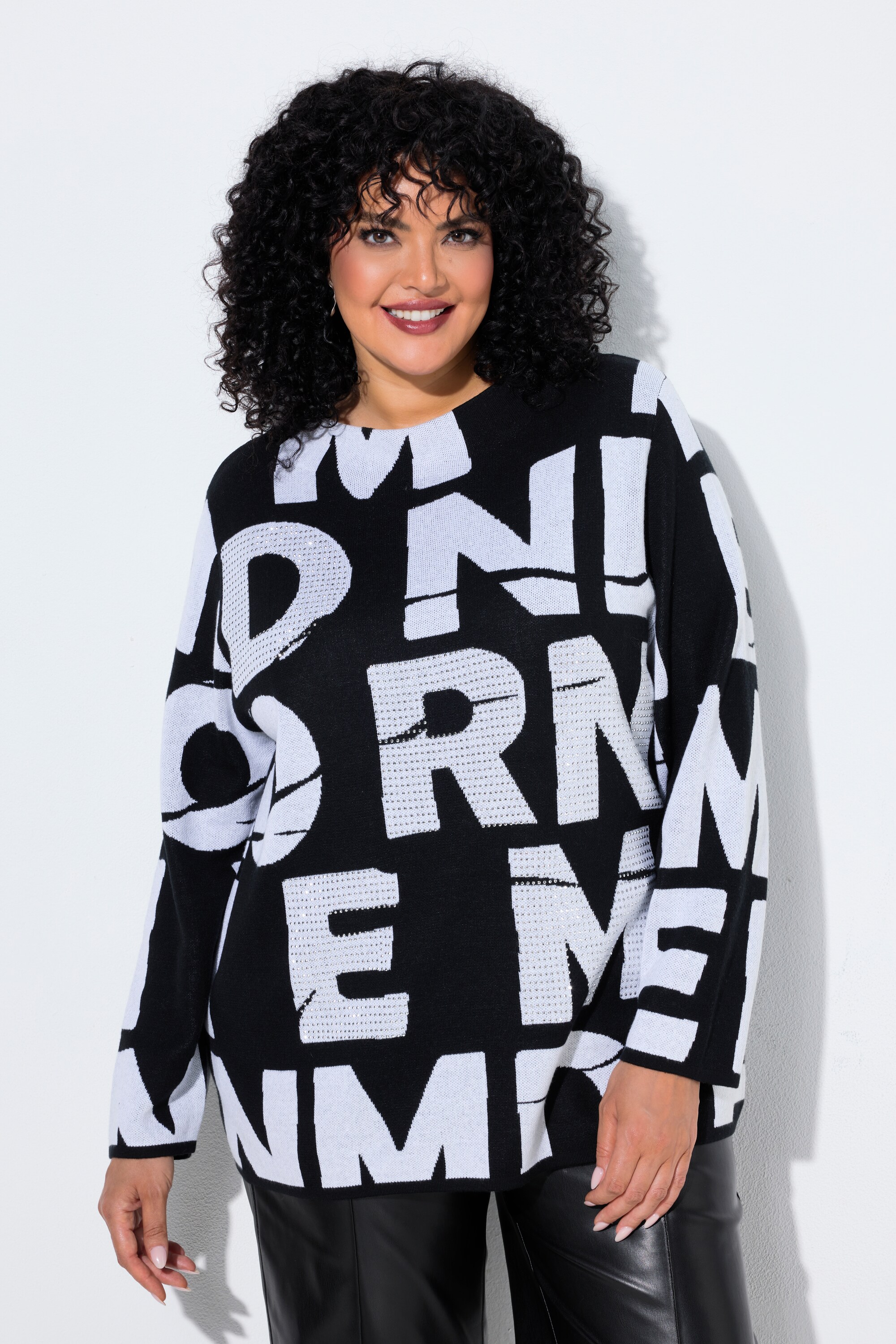 Pull motif lettres, coupe oversize, ULLA POPKEN
