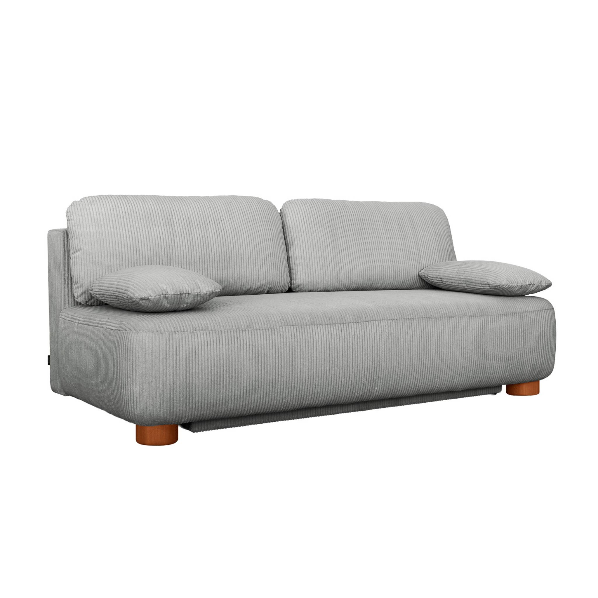 Banquette convertible 3 places velours côtelé avec coffre SELMA, SWEEEK