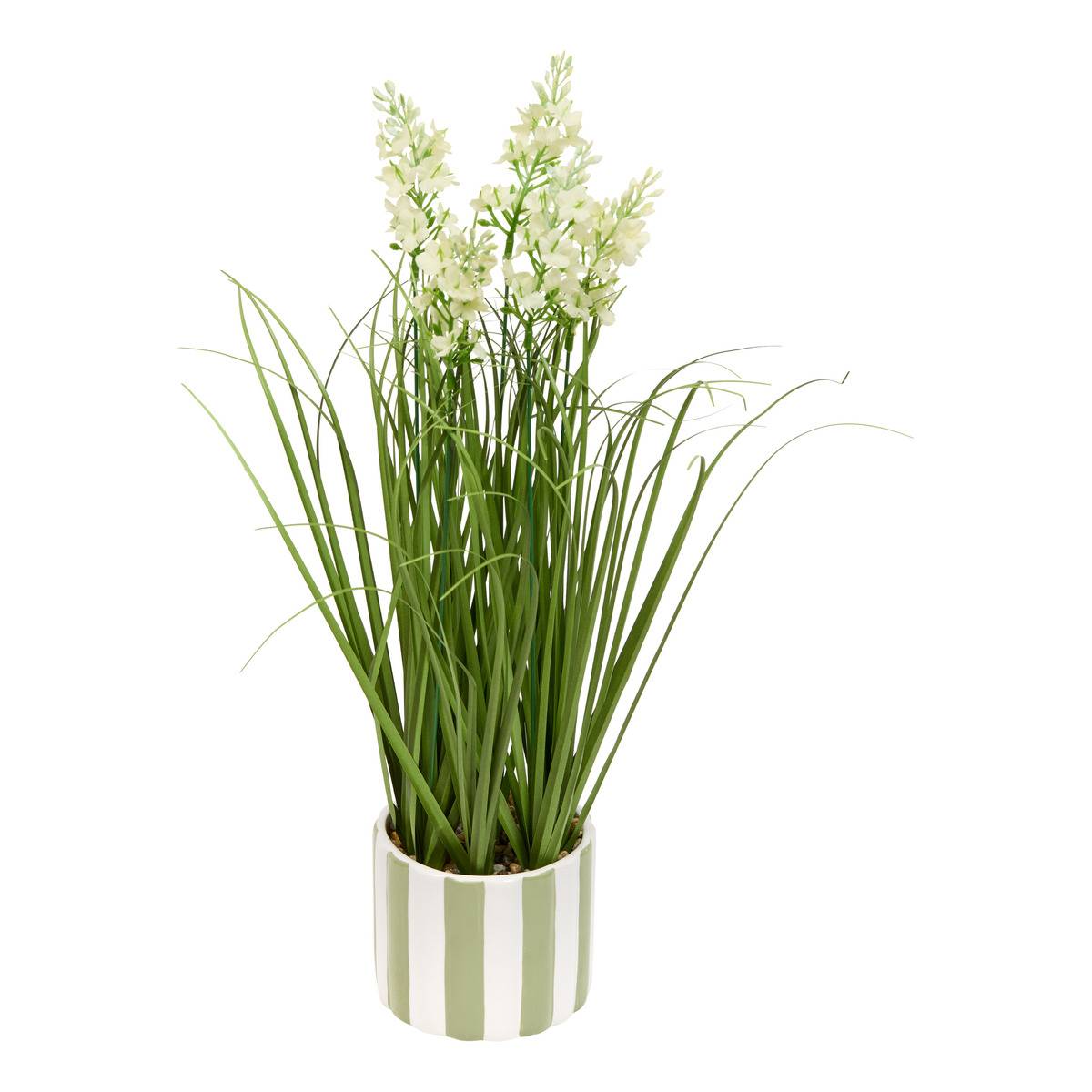 Fleurs artificielles en pot en céramique DAURA, ATMOSPHERA
