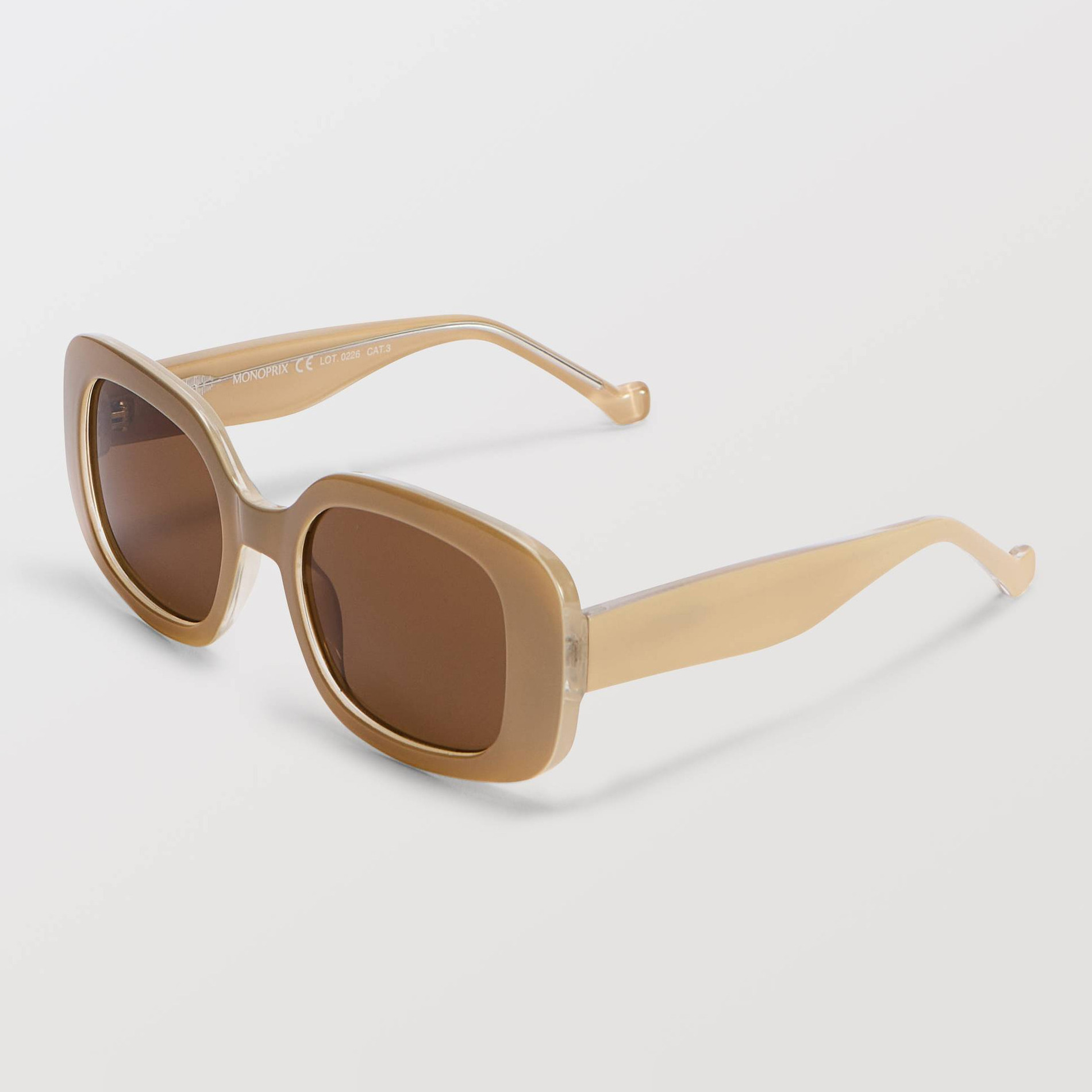 Lunettes de soleil rectangles, MONOPRIX