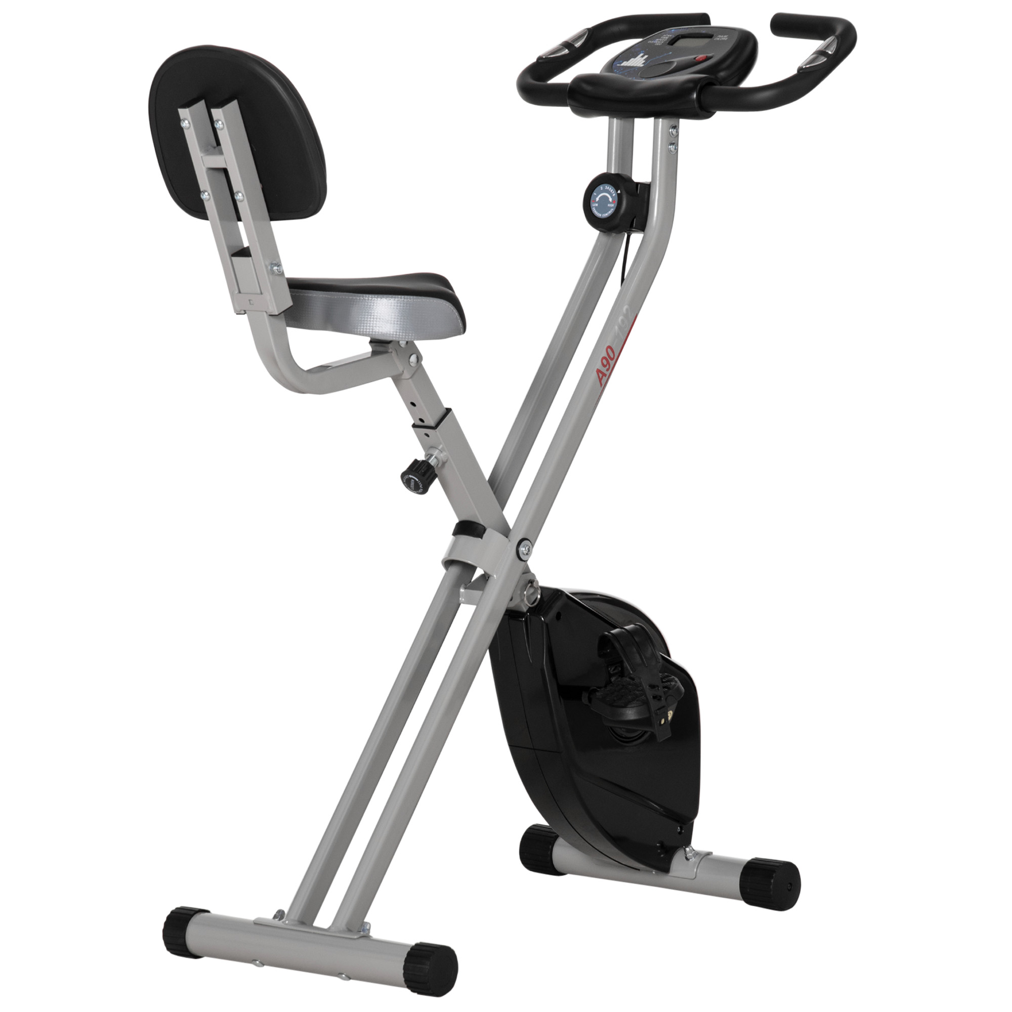 Vélo d'appartement magnétique Acier Rose, HOMCOM