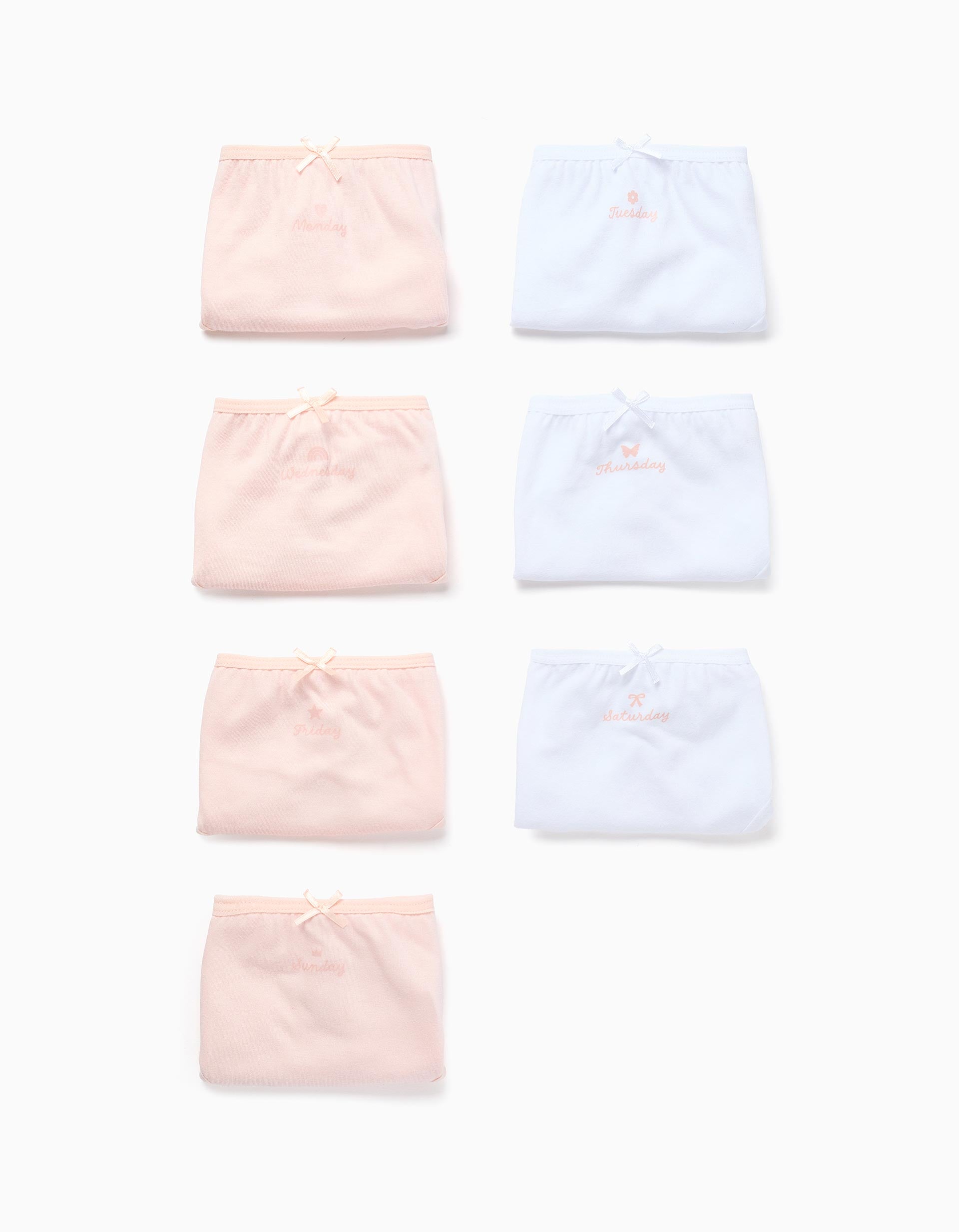 Lot de 7 Culottes en Coton Jours de la Semaine, ZIPPY