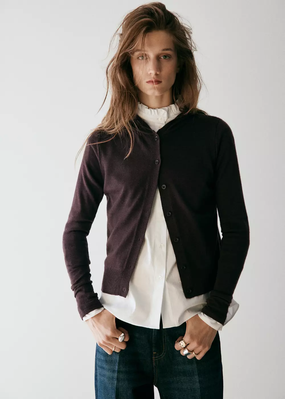 Cardigan maille fine capuche, MANGO