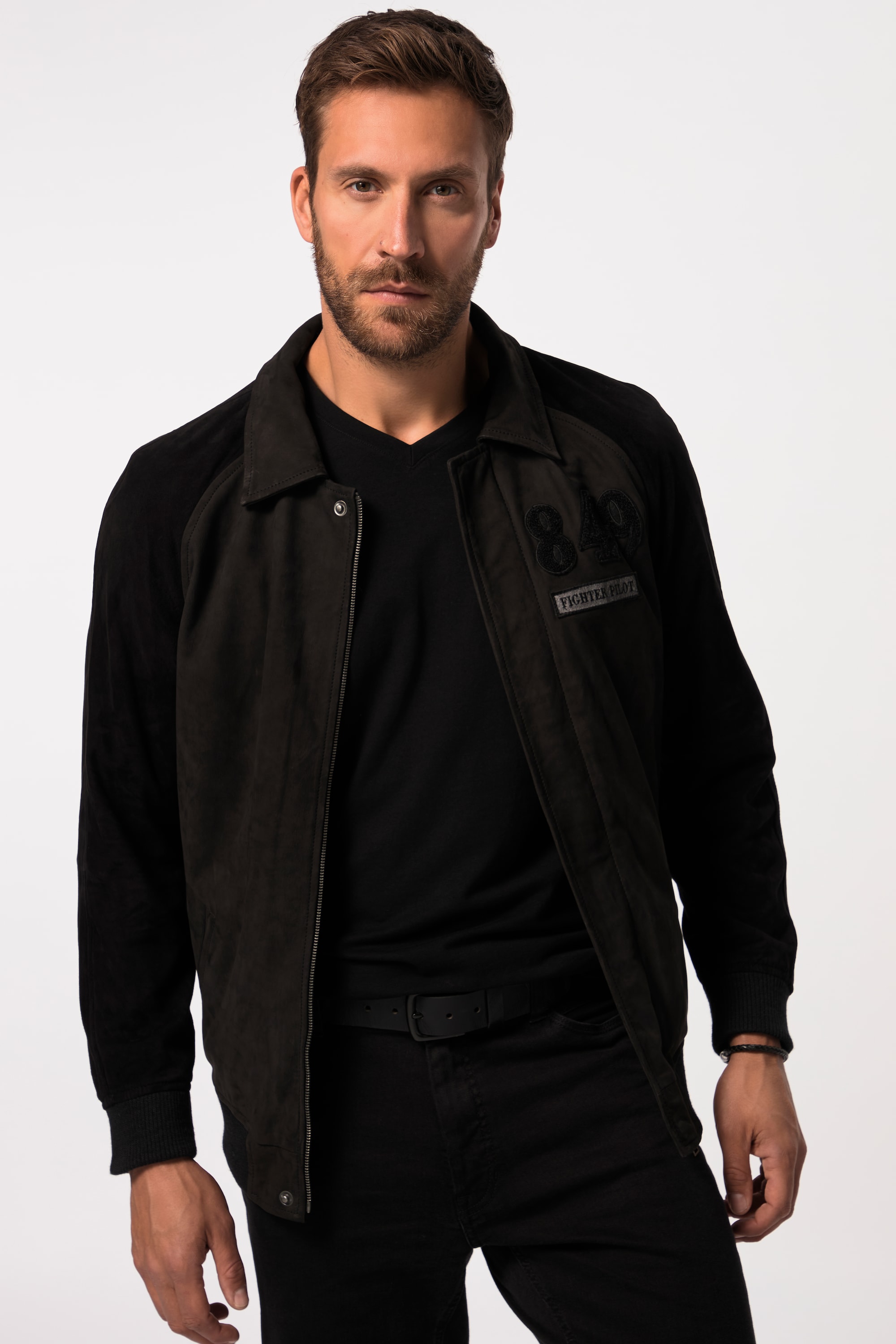 Blouson en cuir nappa d'agneau raffiné, JP1880
