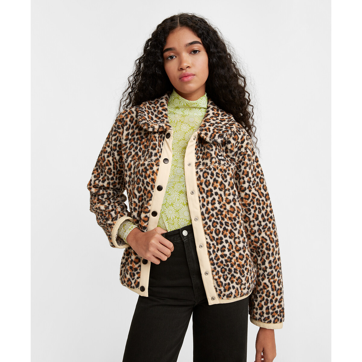 Leopard print jacket in faux fur leopard print Levi's | La Redoute