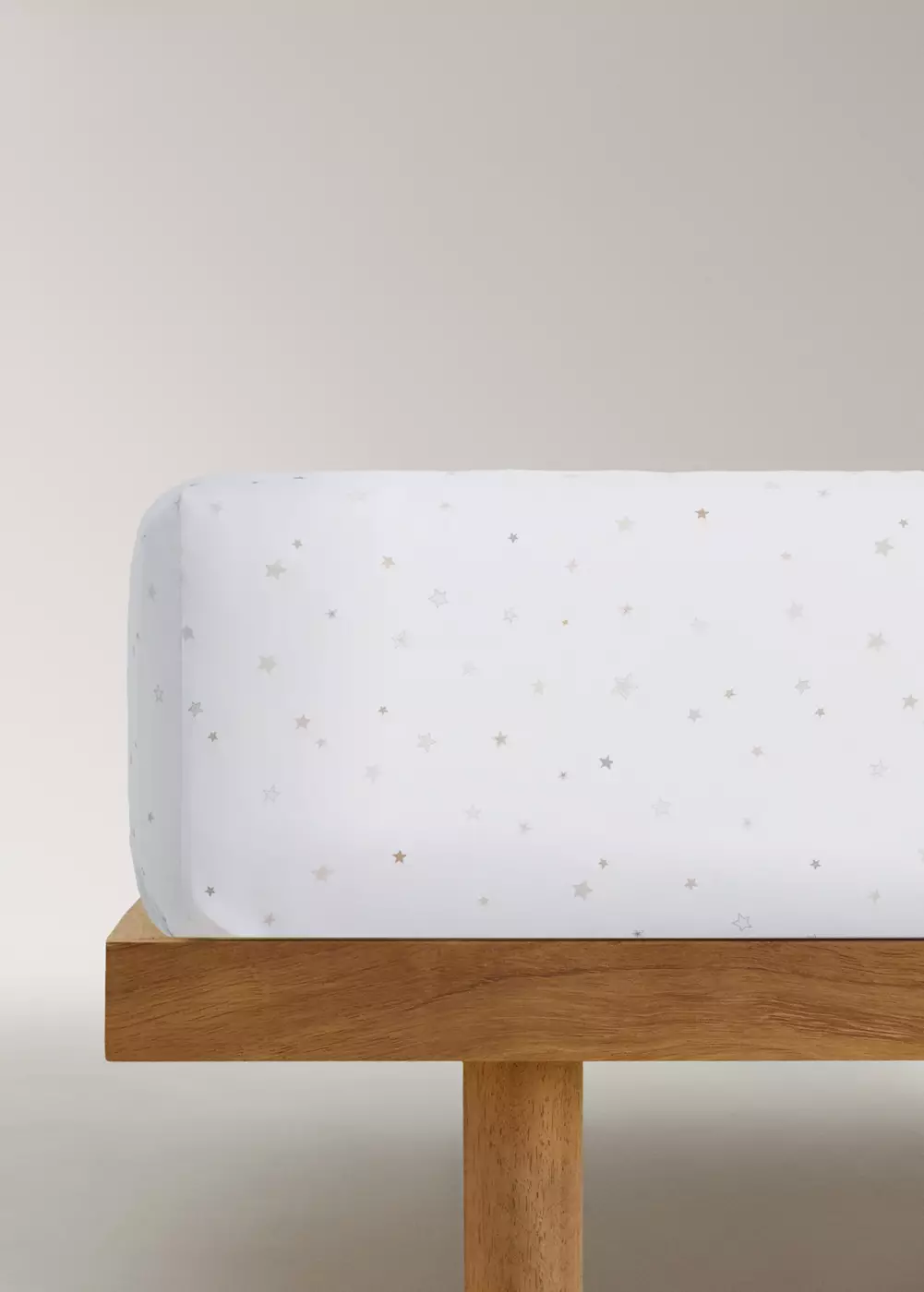 Drap-housse enfant 100 % percale de coton étoiles Lit 90 cm, MANGO HOME