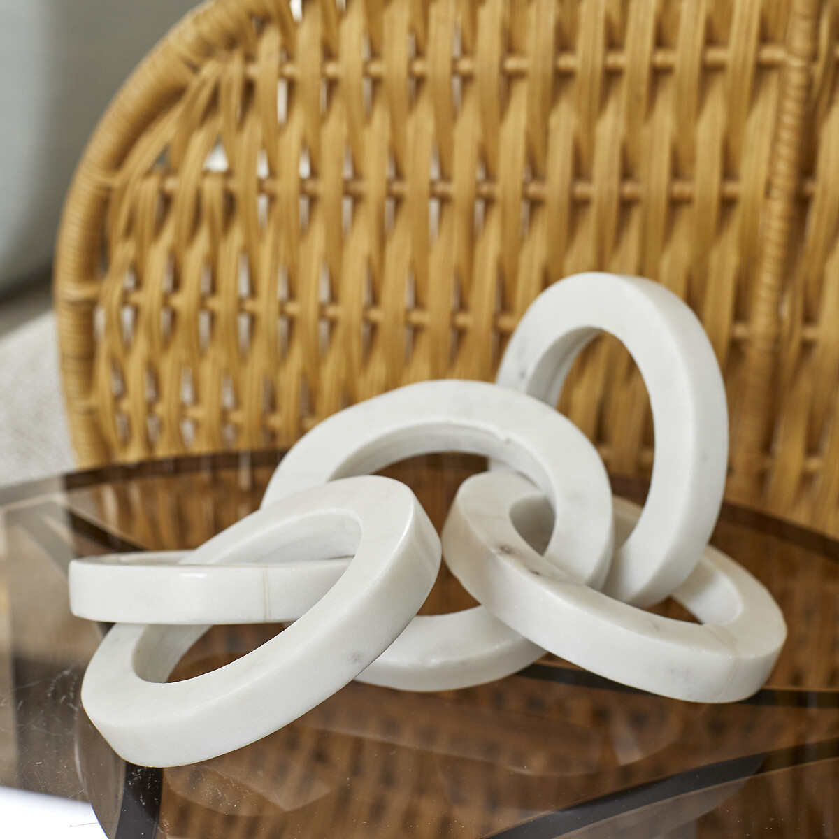 Set Porta Anelli In Marmo Naturale – 2 Pezzi Chic Con Supporto Affusolato Per Gioielli (Bianco) - 4