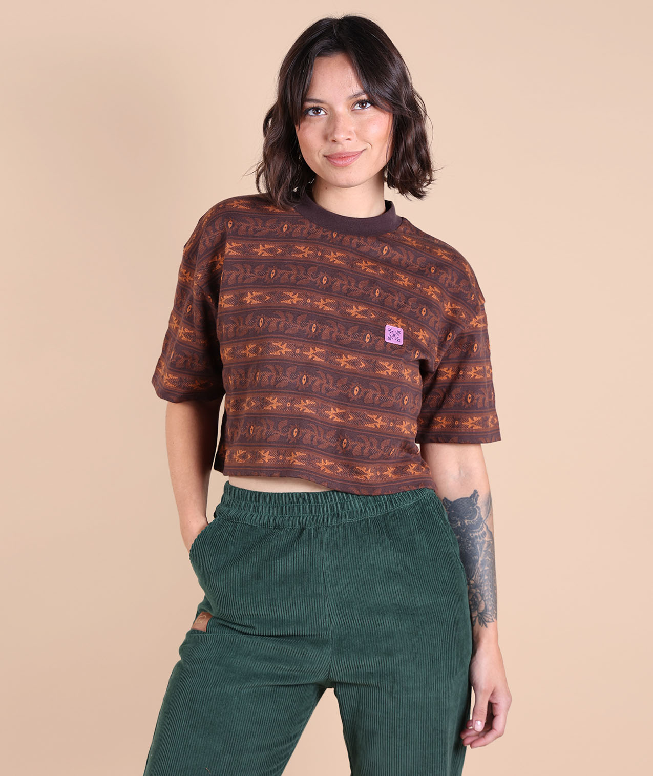 Tee-shirt jacquard CREST, OXBOW