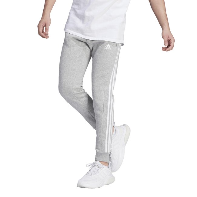 Pantaloni slim in felpa 3 bande Essentials grigio chiné adidas Performance