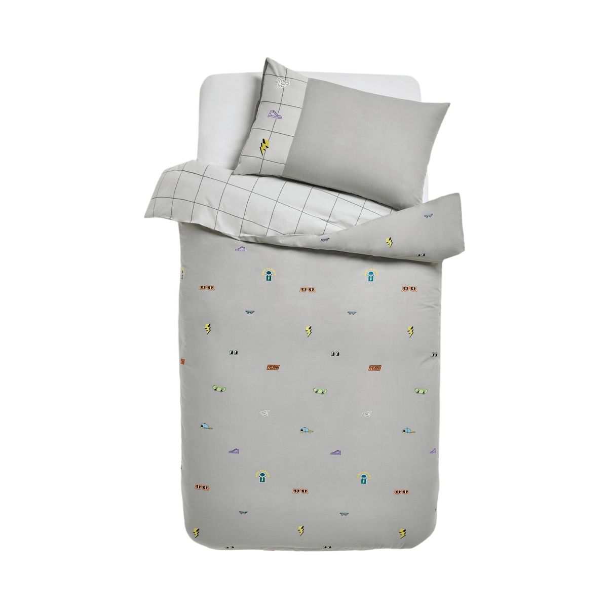 Housse de couette et taie d’oreiller en coton, NEXT