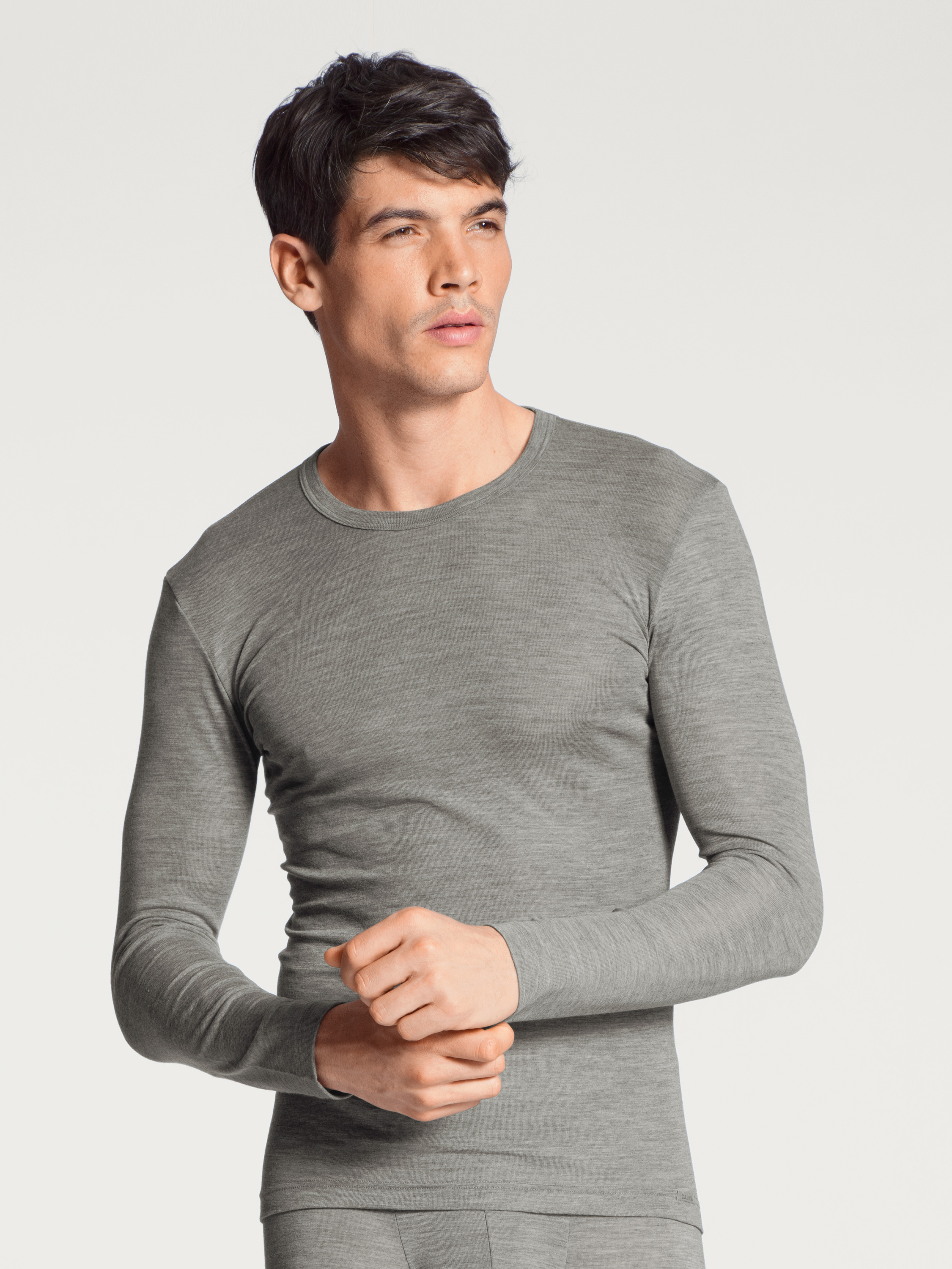 T-shirt à manches longues manches longues Laine WOOL & SILK, CALIDA