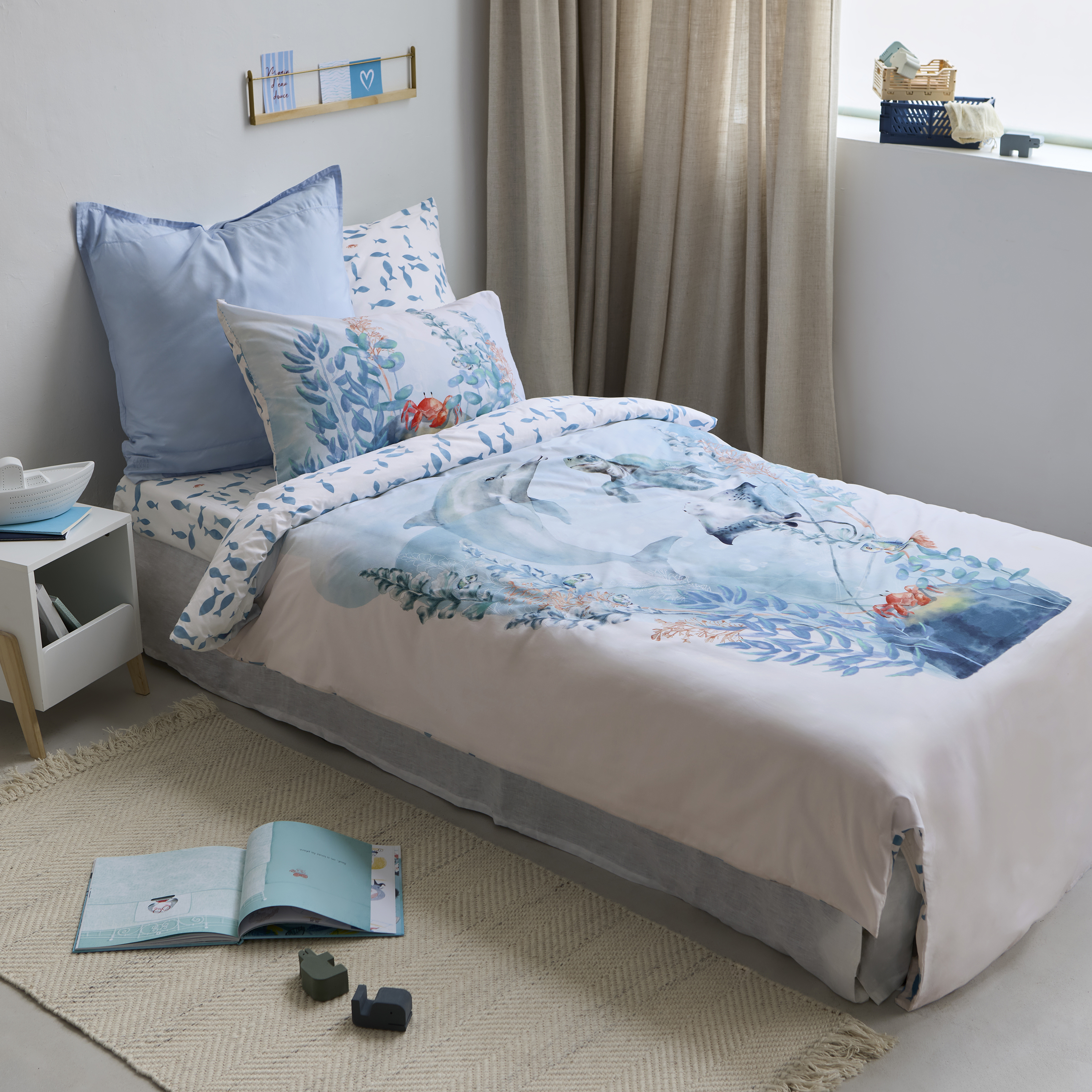 Housse de couette ESTÉREL, CARRE BLANC