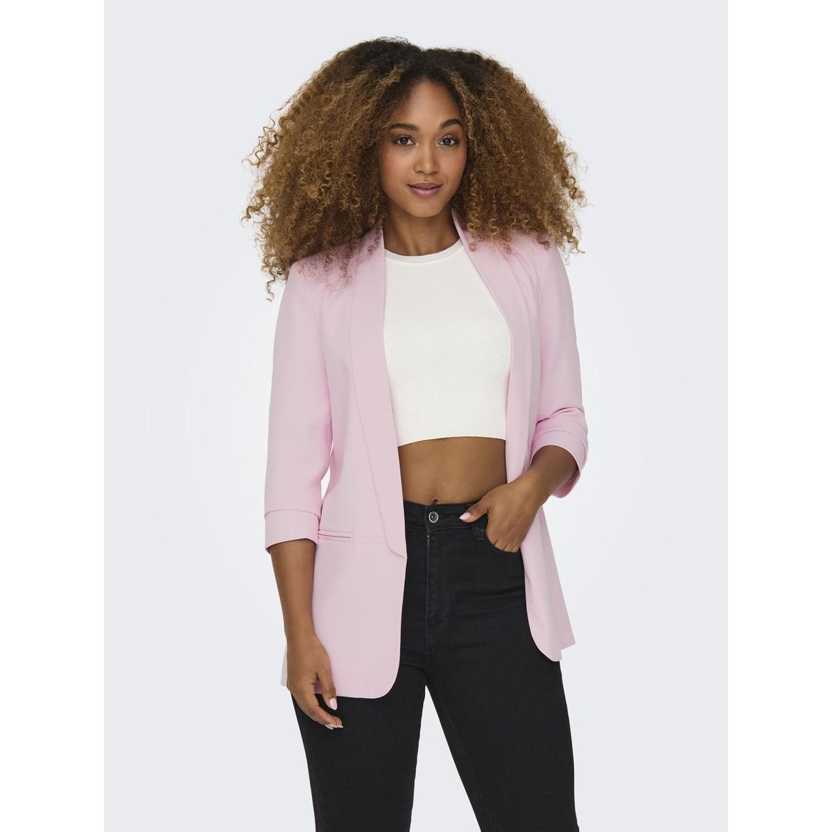 Blazer rose poudré sale