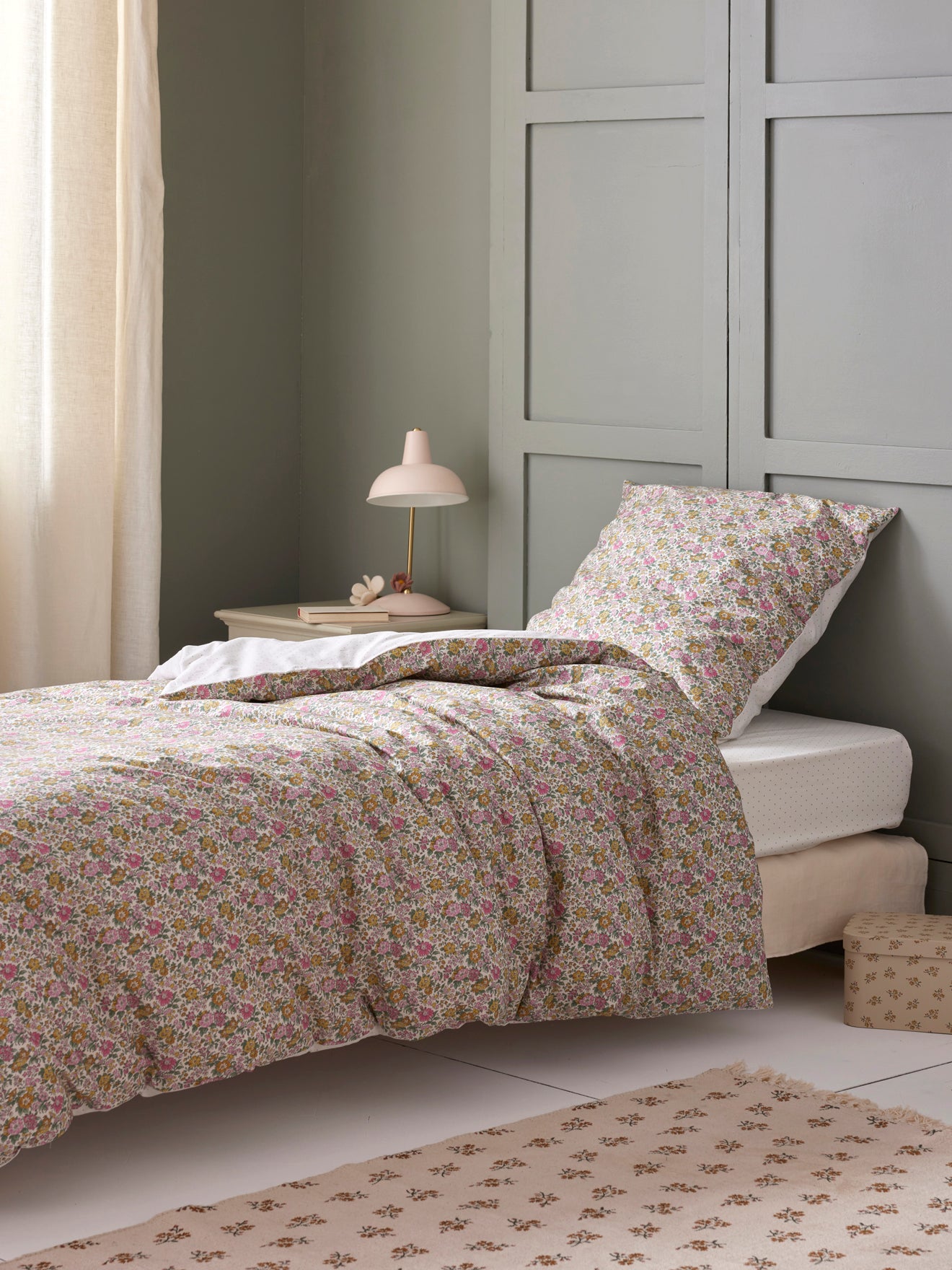 Housse de couette tissu Liberty "Clare Rich", CYRILLUS