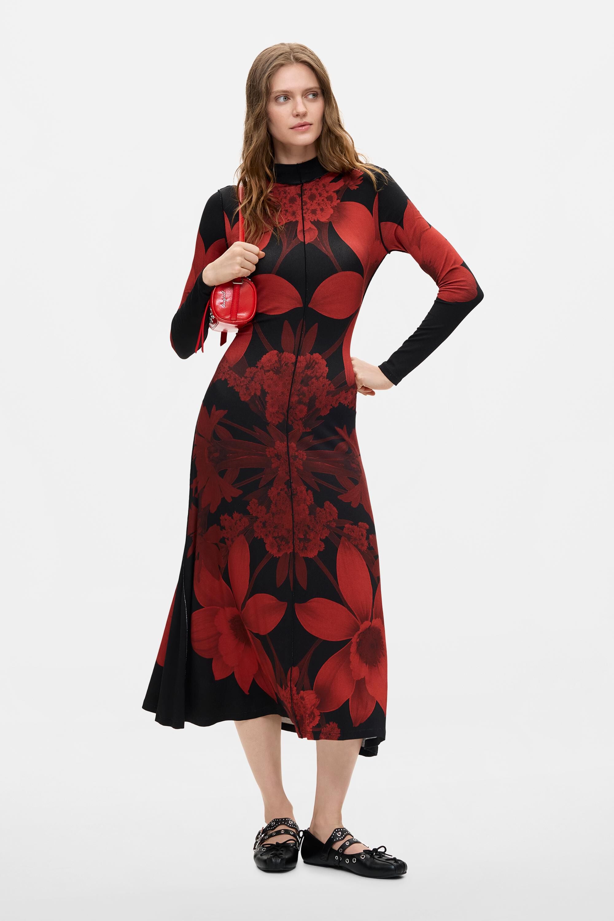 Robe en maille à manches longues, DESIGUAL