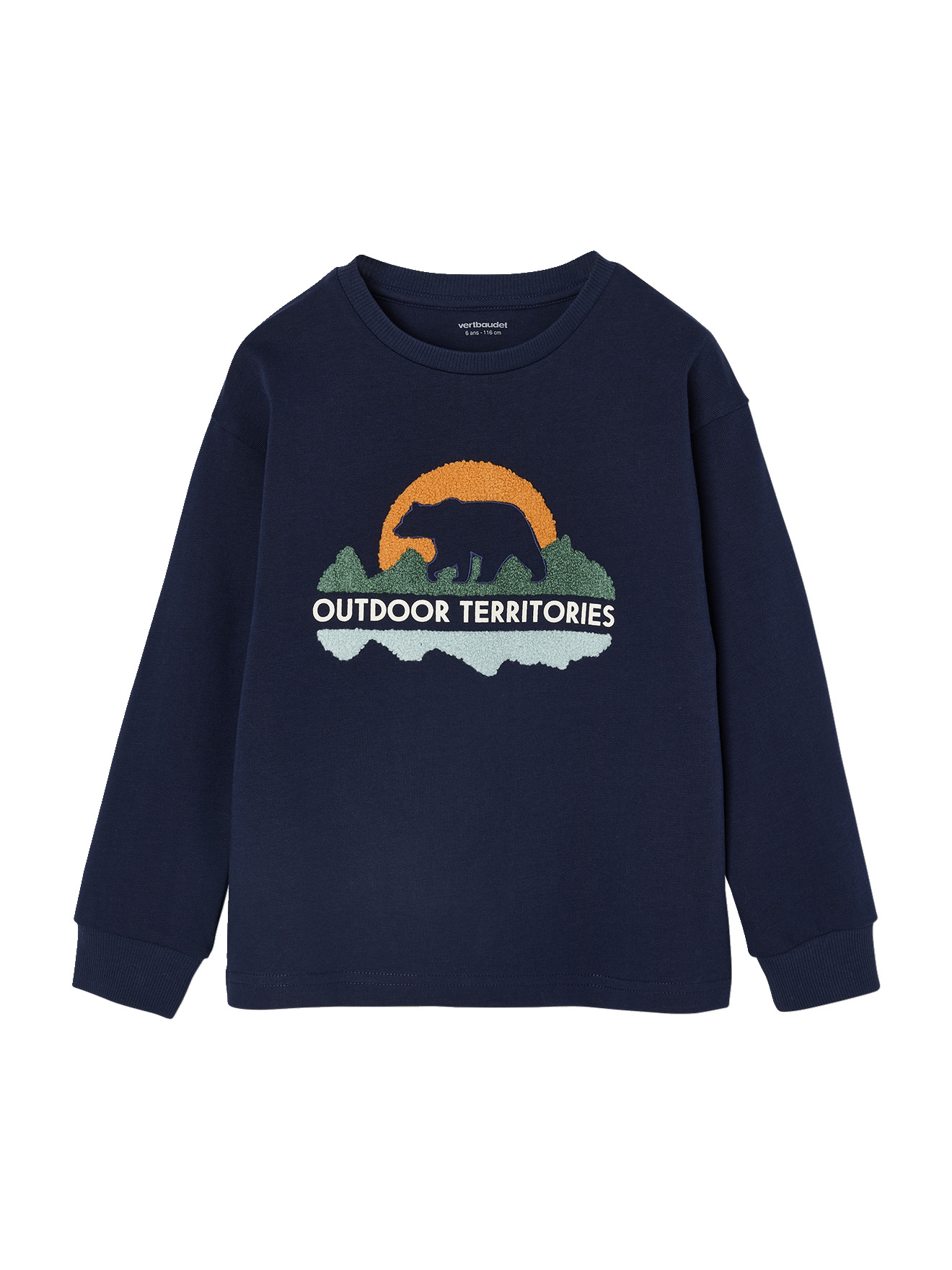 T-shirt motif en bouclettes, VERTBAUDET