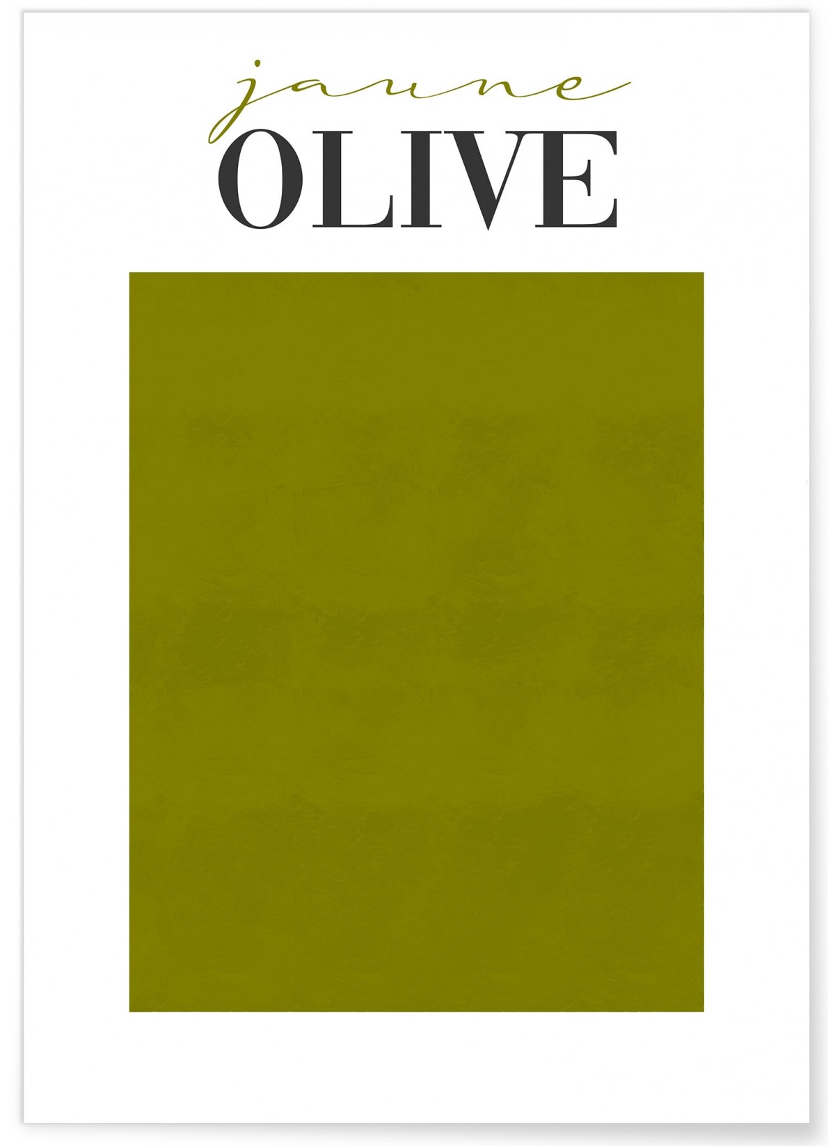 Affiche Jaune Olive, L'AFFICHERIE