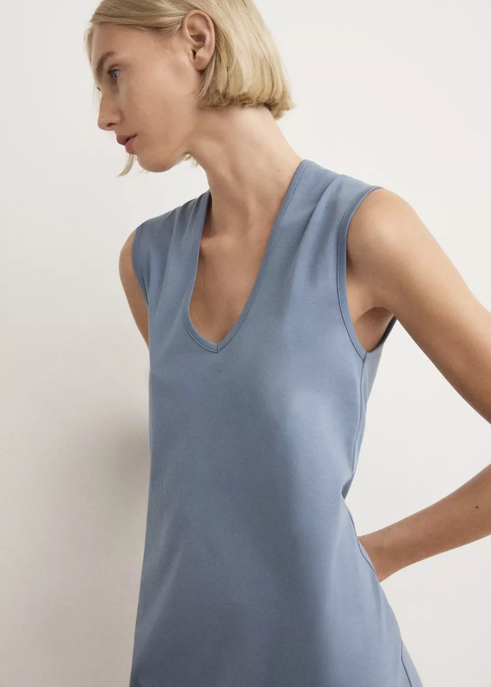 Nuisette courte 100 % coton, MANGO
