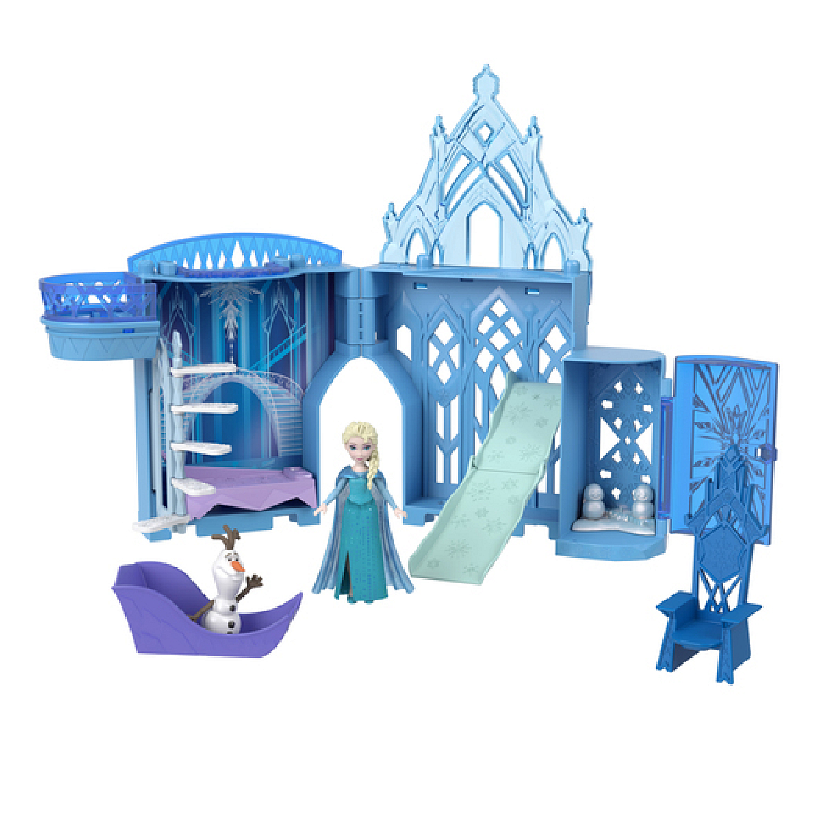 Palais de Glace dElsa La Reine des Neiges Histoires à Empiler, MATTEL
