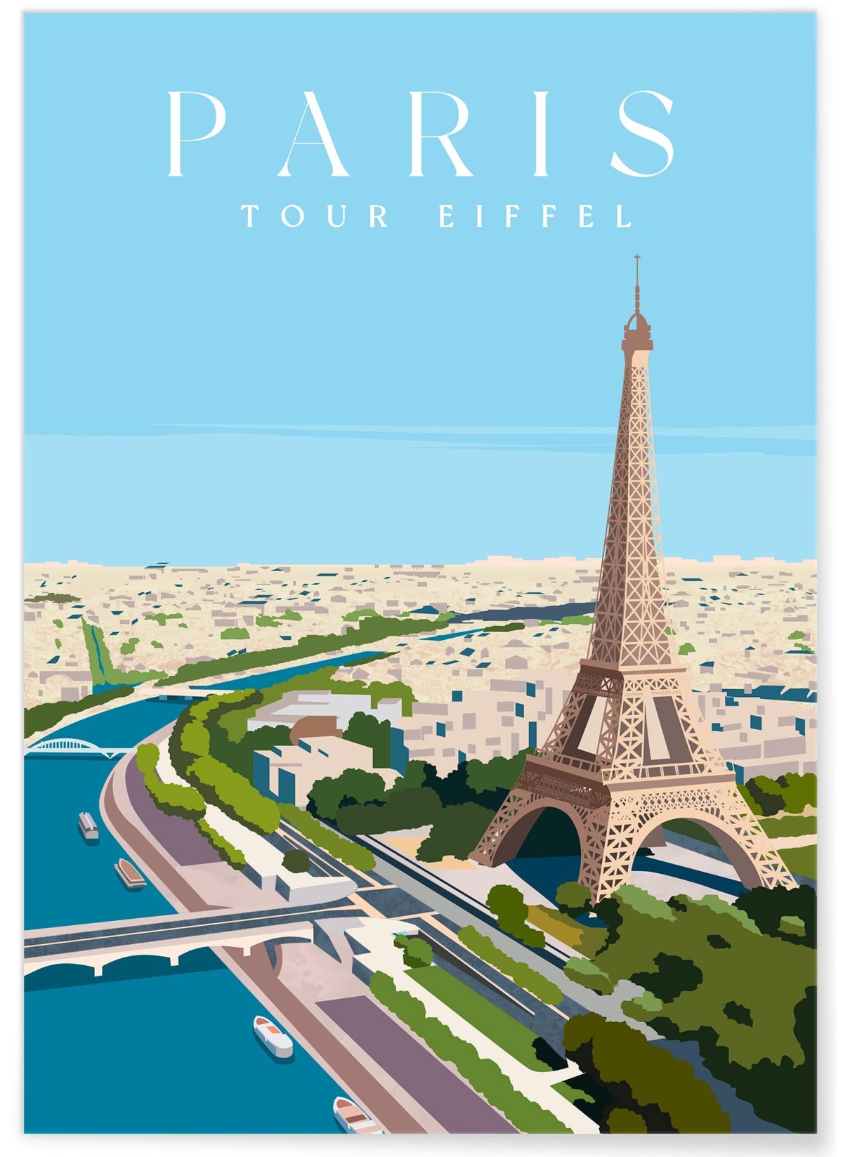 Affiche ville Paris - Tour Eiffel, L'AFFICHERIE