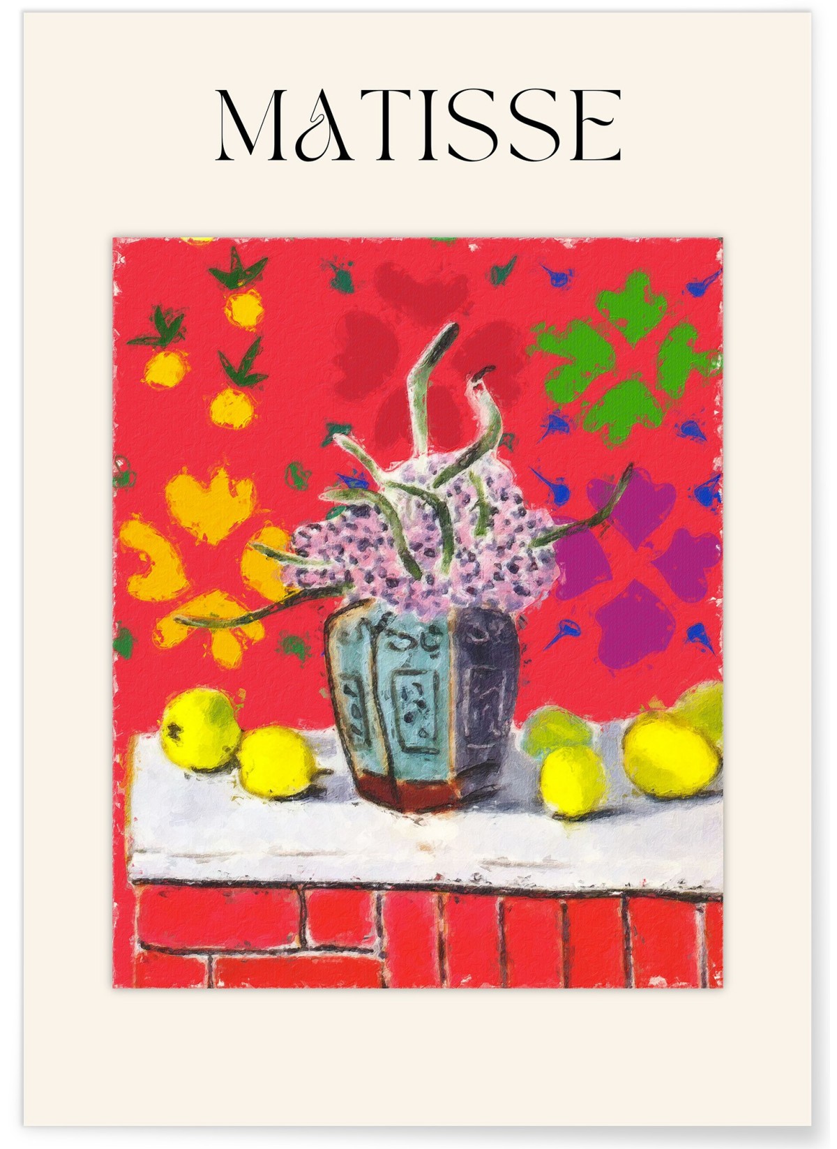 Poster Matisse - Nature morte rouge, L'AFFICHERIE