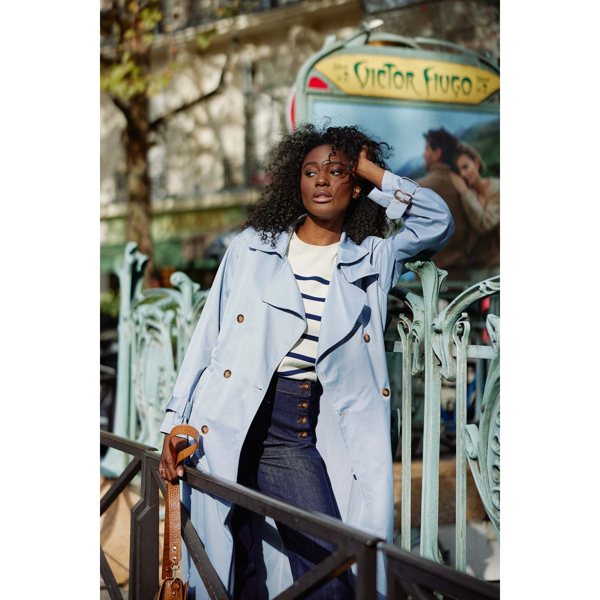 Trench bleu ciel femme La Redoute